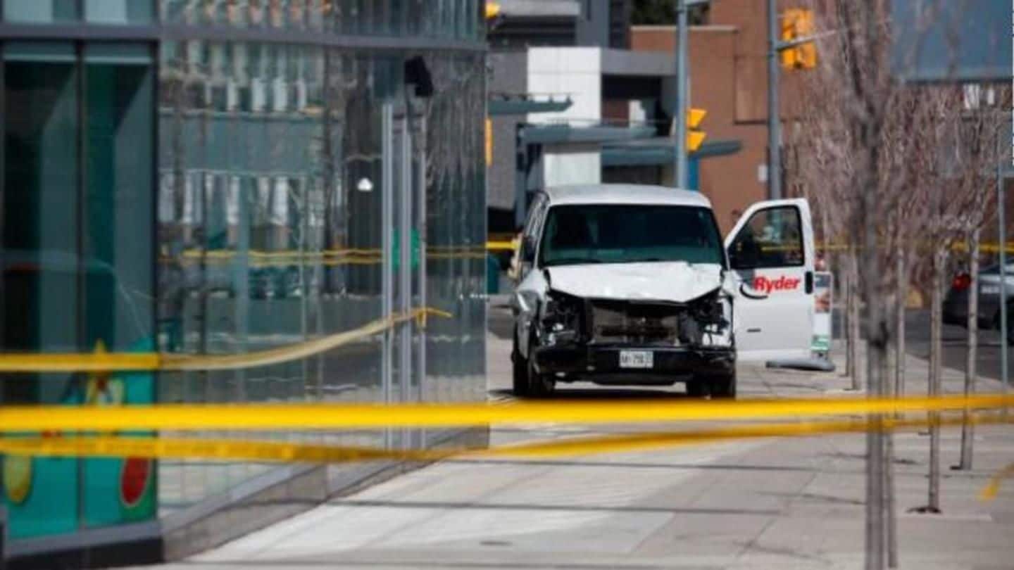 10 killed as van plows into crowd on Toronto sidewalk