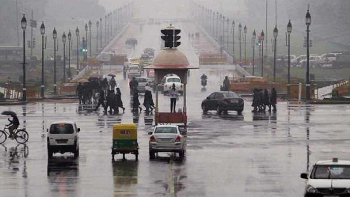 Delhi rains: Traffic disrupted, power supply affected, road caves in