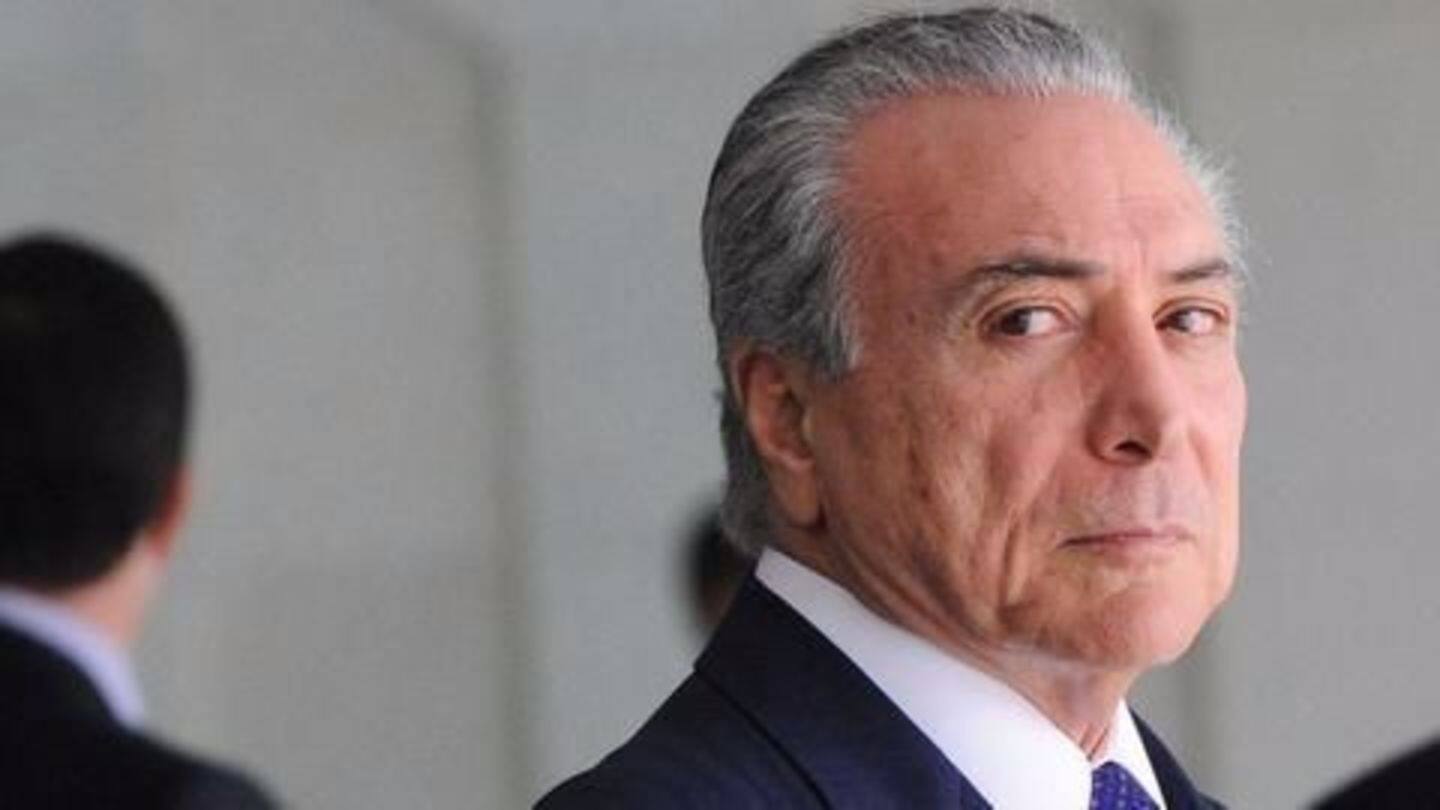 First formal corruption charges against Brazilian President Michel Temer First formal corruption charges against Brazilian President Michel Temer