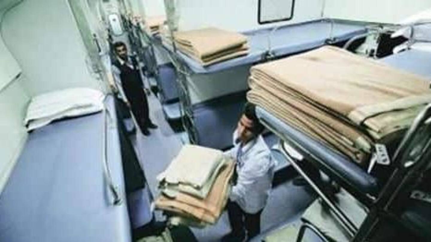 Railways blankets to now be washed twice monthly