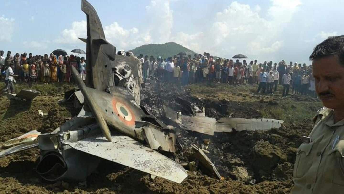 IAF trainer jet crashes in Odisha, pilot injured