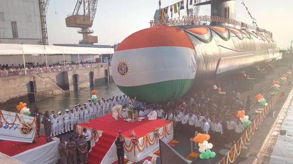 Navy launches INS Karanj, third Scorpene-Class submarine, after much delay