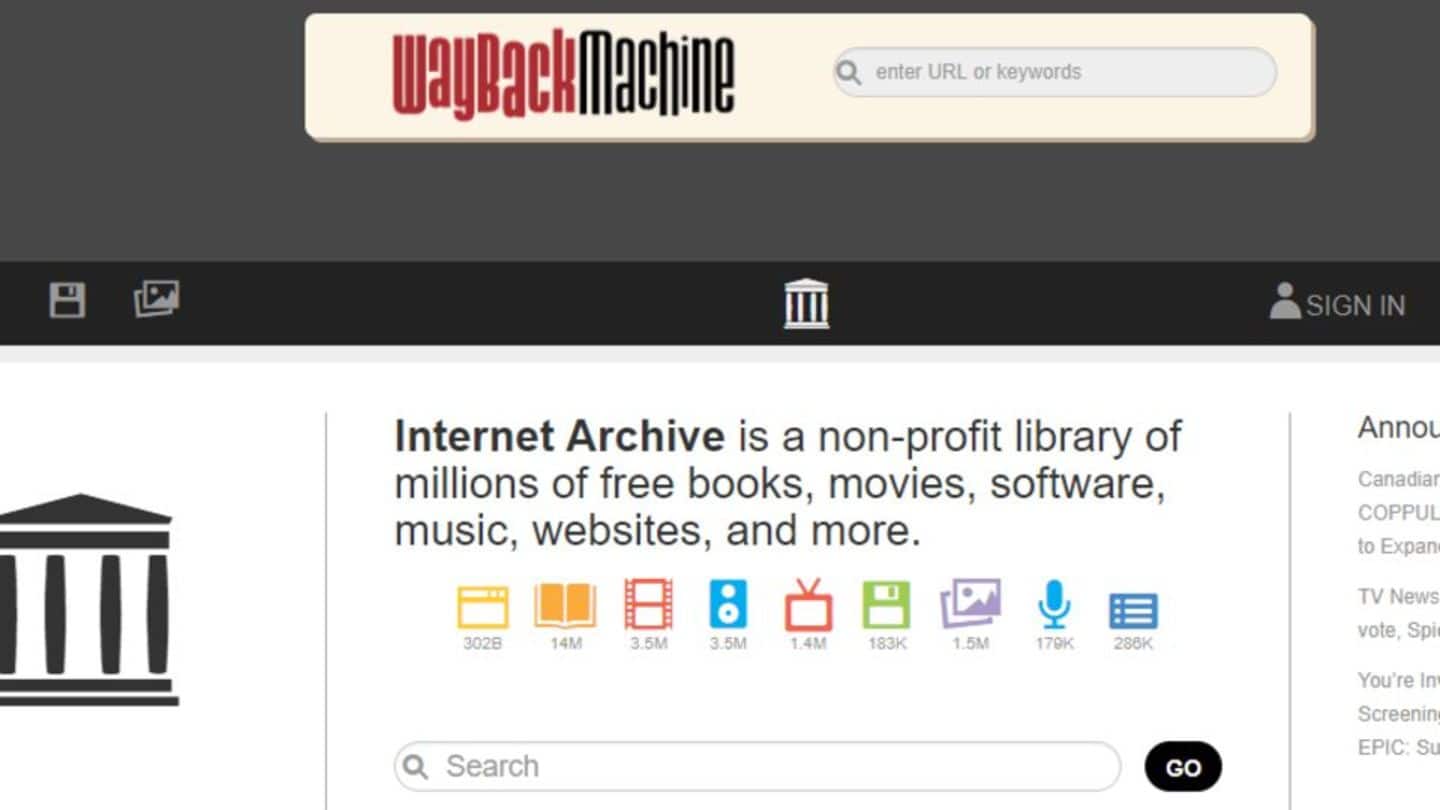 Internet Archive being blocked on some Indian ISPs