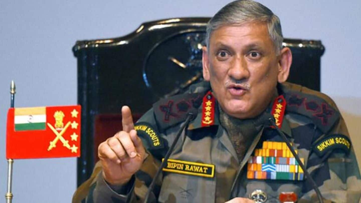 'Azadi' isn't possible, you can't fight army: Rawat to Kashmiris