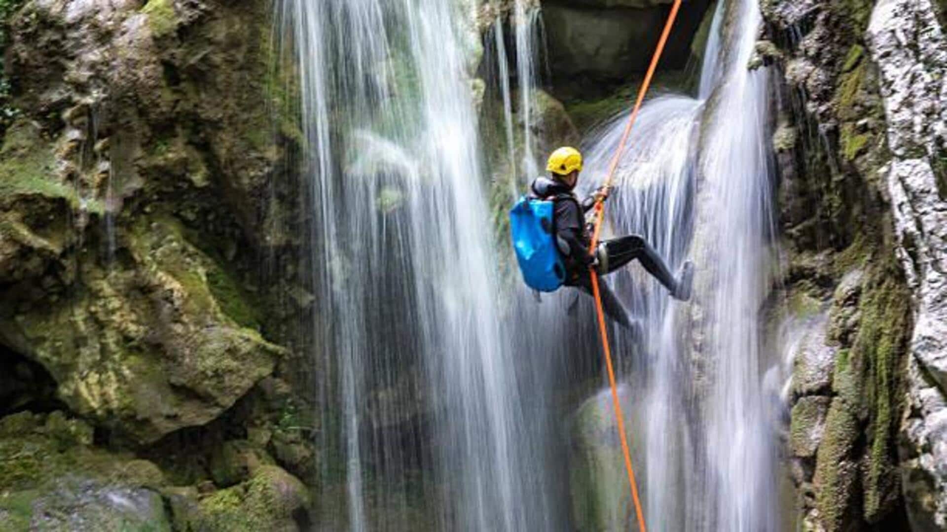 Where to go for waterfall rappelling in Africa