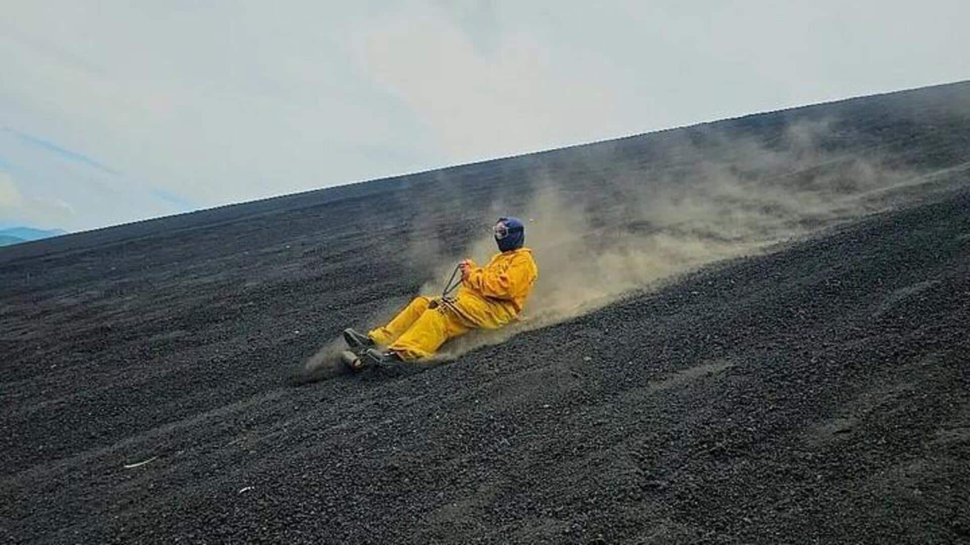 Volcano sandboarding: The next big adventure sport 