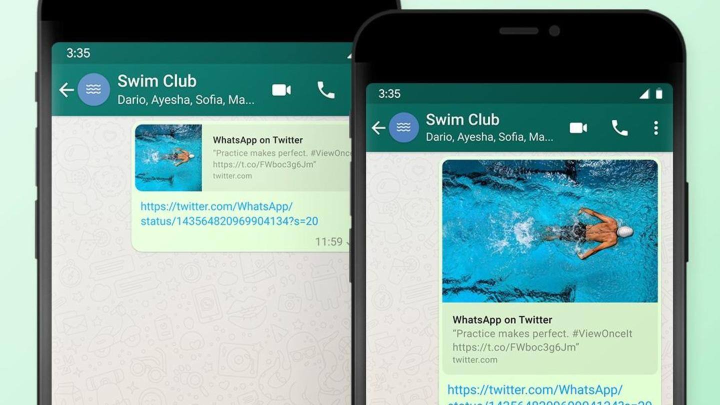 Link previews get fresh look as well Link previews get fresh look as well