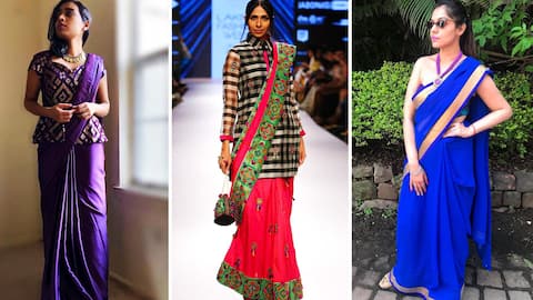 Ditch traditional blouses; pair your saree with these stylish alternatives