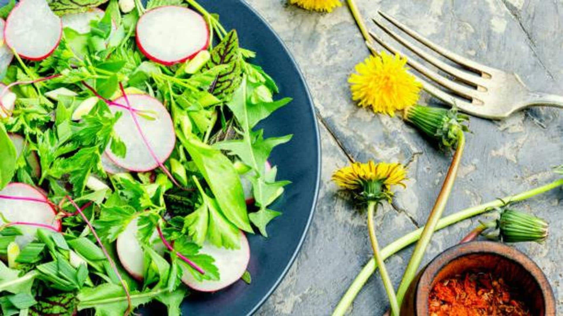 Crafting vibrant salads with African dandelion greens