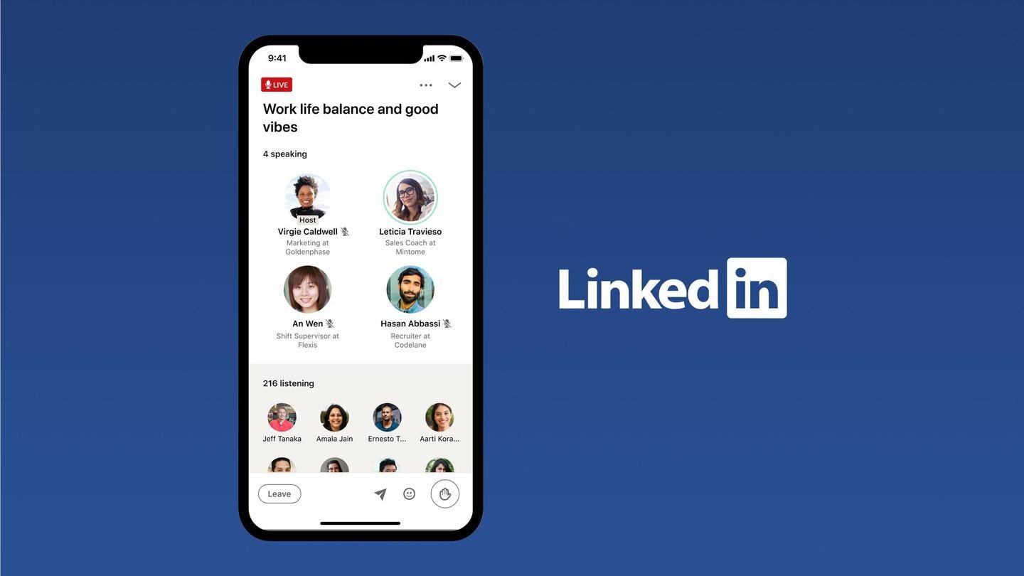 LinkedIn will inextricably bind audio exchange to professional identity LinkedIn will inextricably bind audio exchange to professional identity