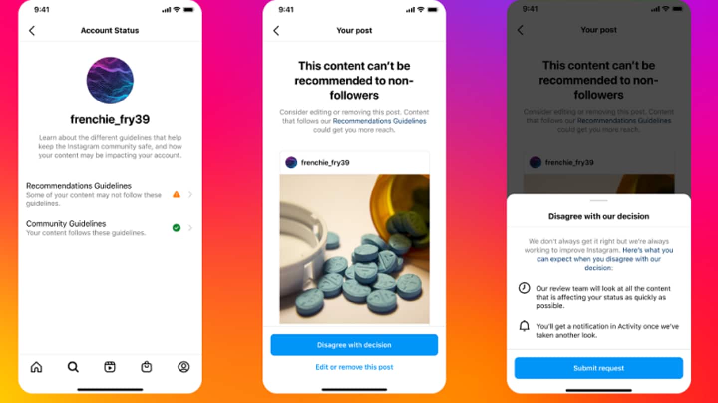 Instagram will now tell creators why their posts aren't recommended