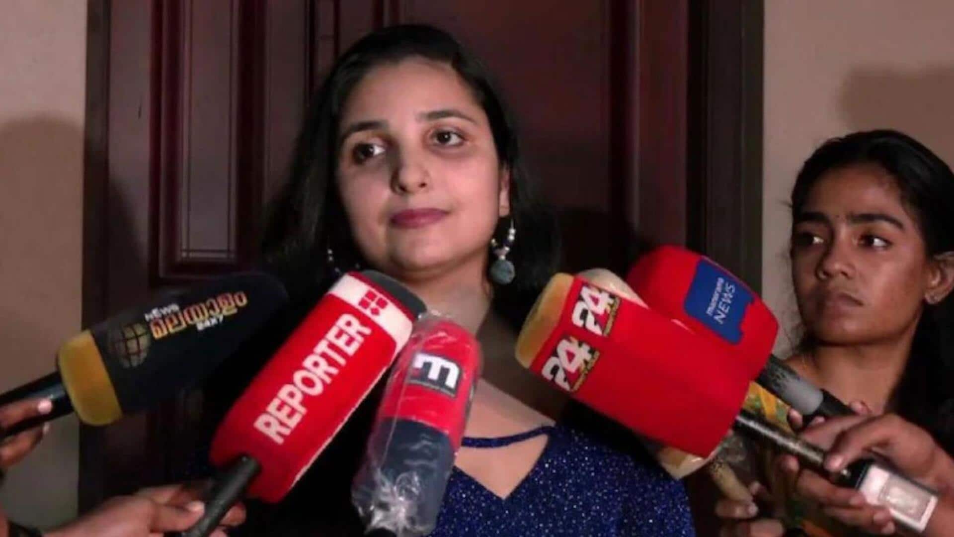 Malayalam actor accuses young politician of sending her offensive texts