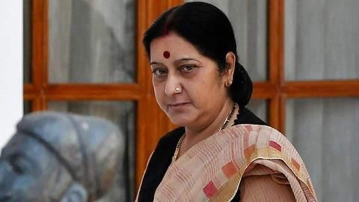 Sushma lashes out at Rahul Gandhi over meeting Chinese Envoy