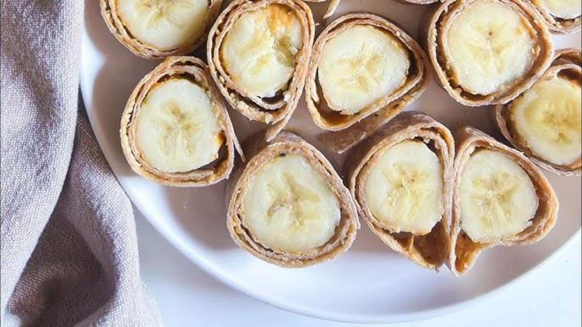 Quick breakfasts: Nut butter banana roll-ups Quick breakfasts: Nut butter banana roll-ups