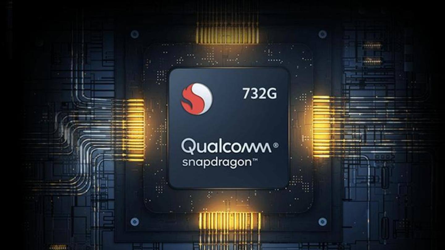 It draws power from a Snapdragon 732G processor It draws power from a Snapdragon 732G processor