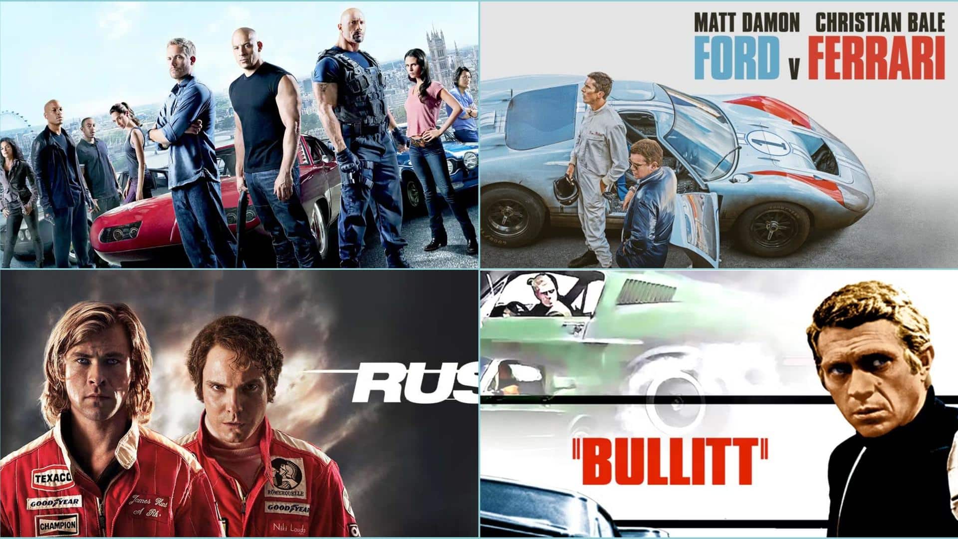 'Fast & Furious' to 'Rush': Hollywood films for car enthusiasts