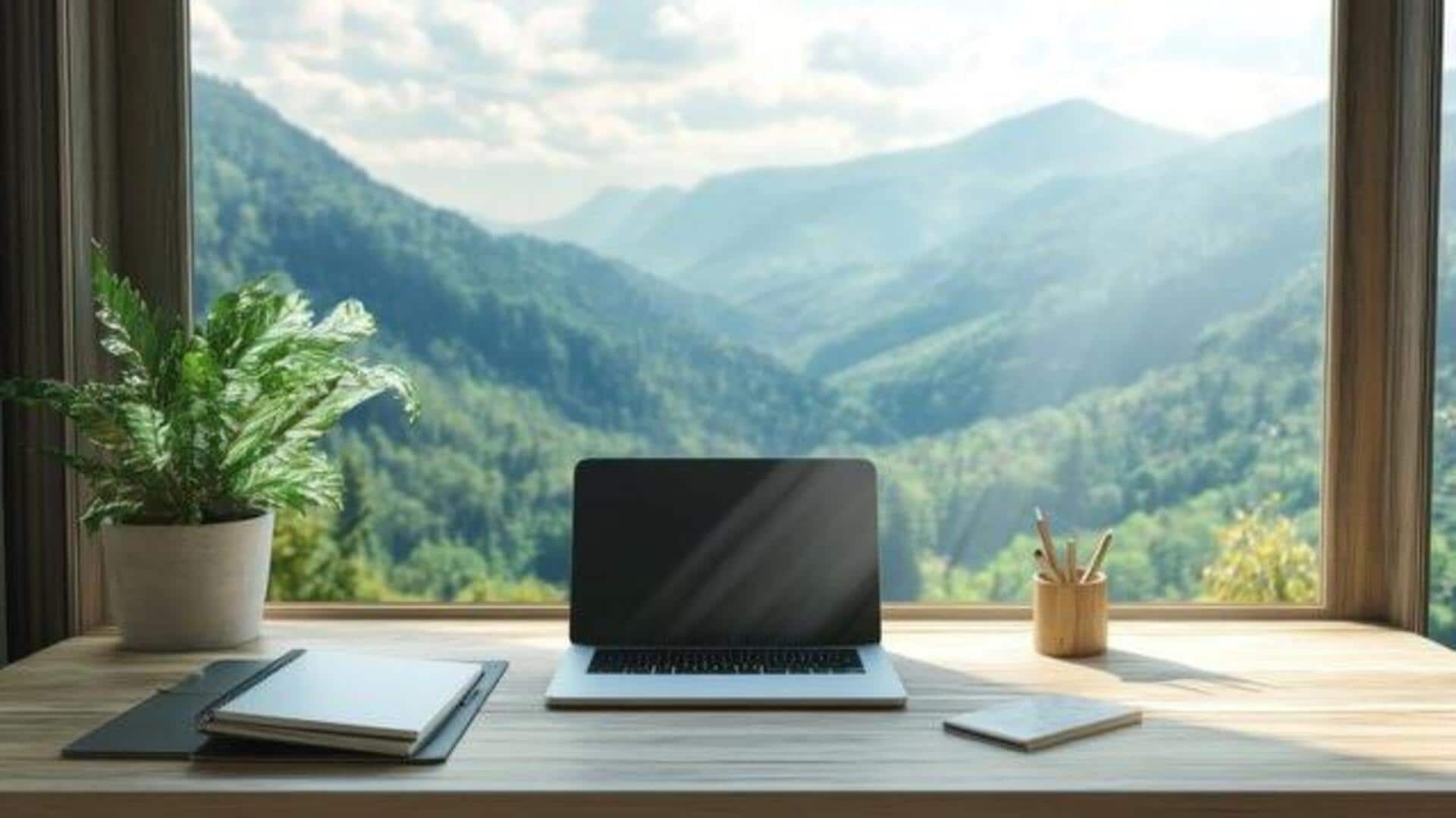 Remote work destinations: Scenic hillsides in India