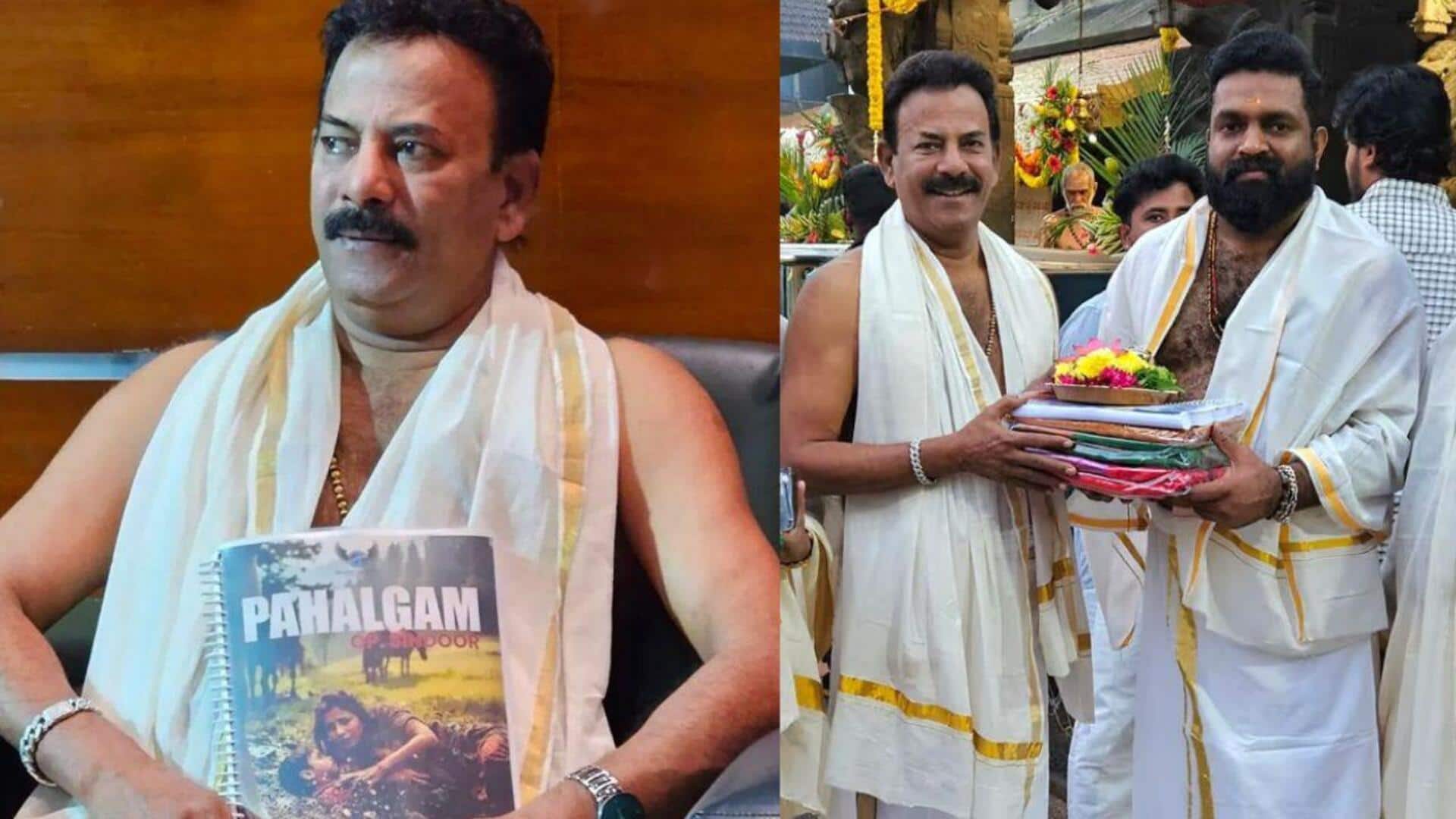 Director Major Ravi announces pan-India film 'Pahalgam: Op Sindoor'