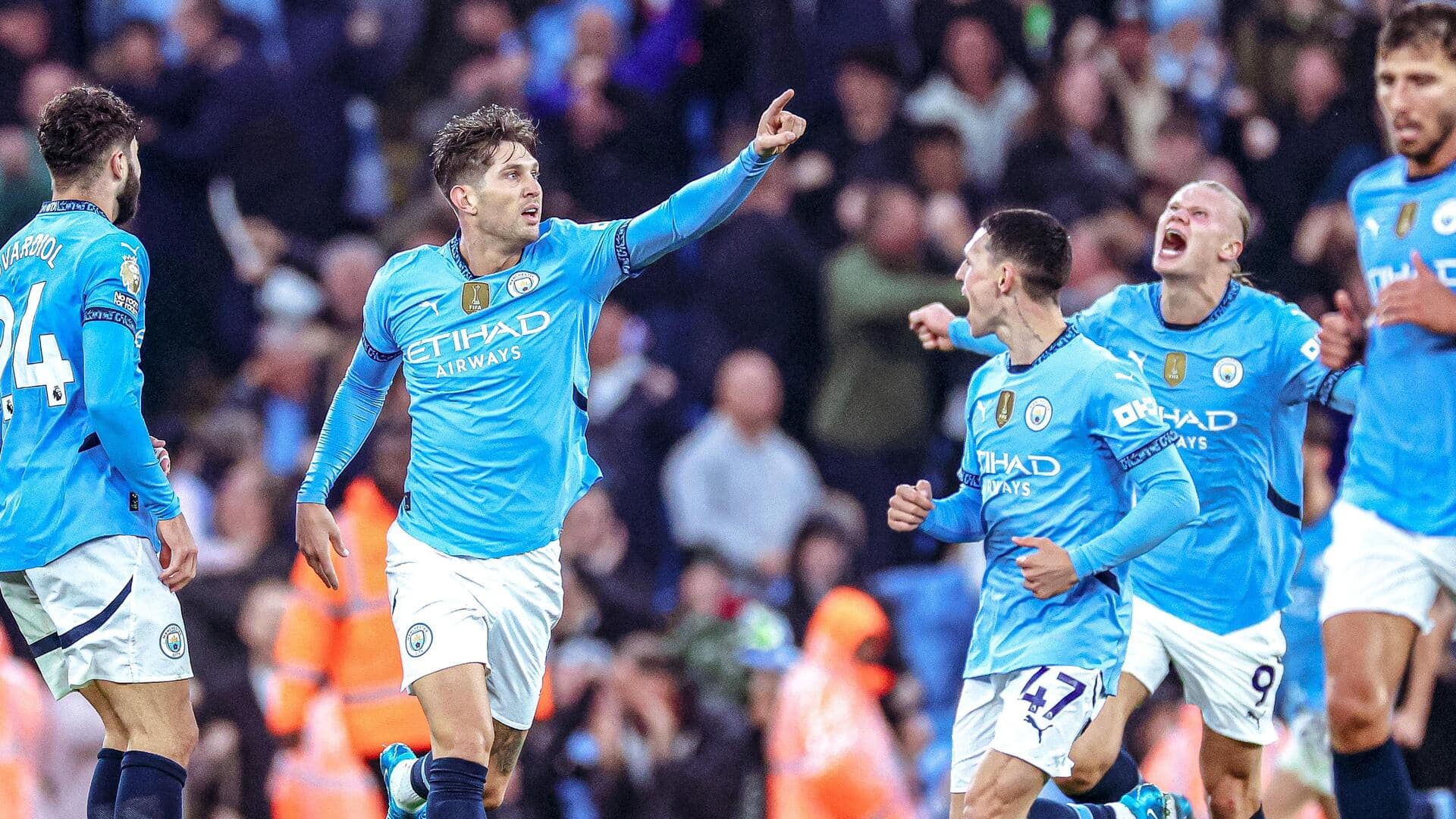 John Stones salvages dramatic draw for Manchester City against Arsenal