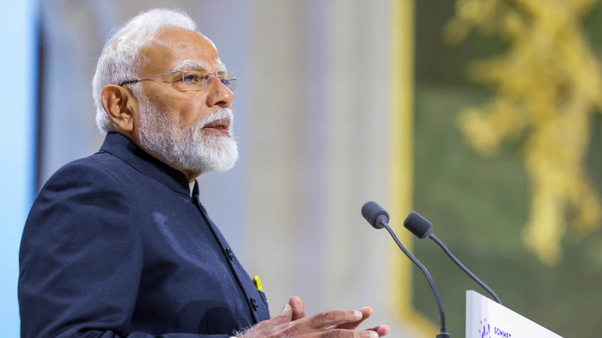 'Must be sustainable, job optimistic, clean': Modi's message for AI 