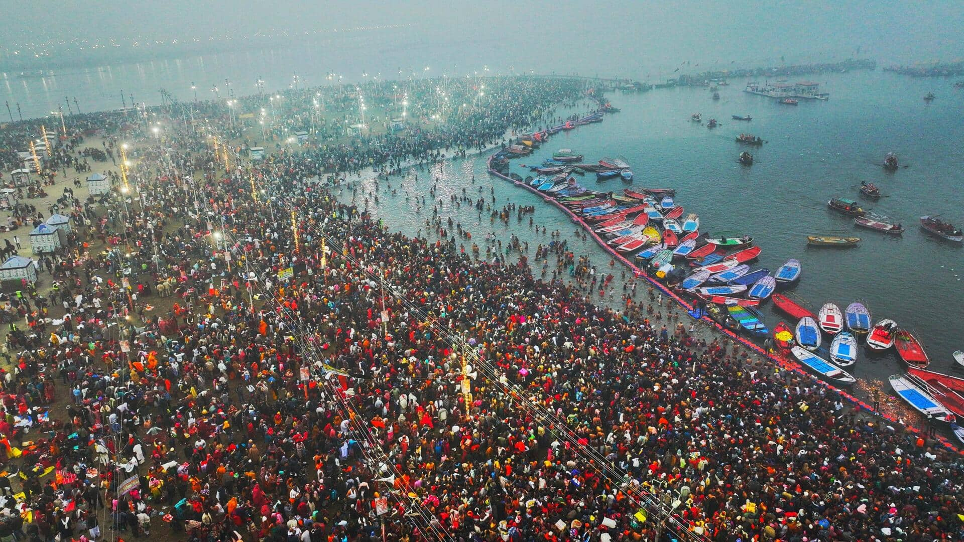 Maha Kumbh 2025: 60 lakh devotees take holy dip 