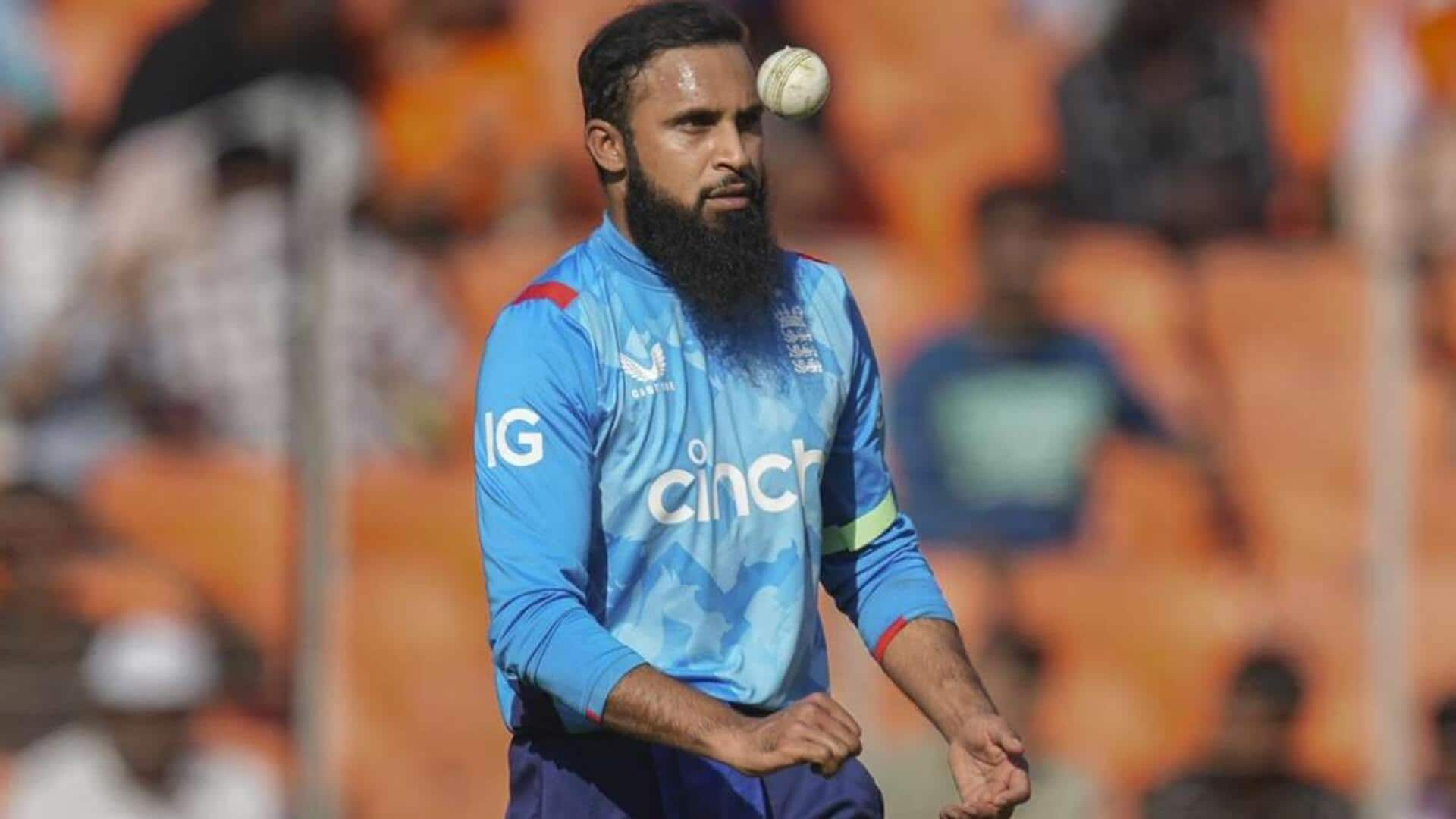 Adil Rashid takes four-fer against India, completes 400 international wickets