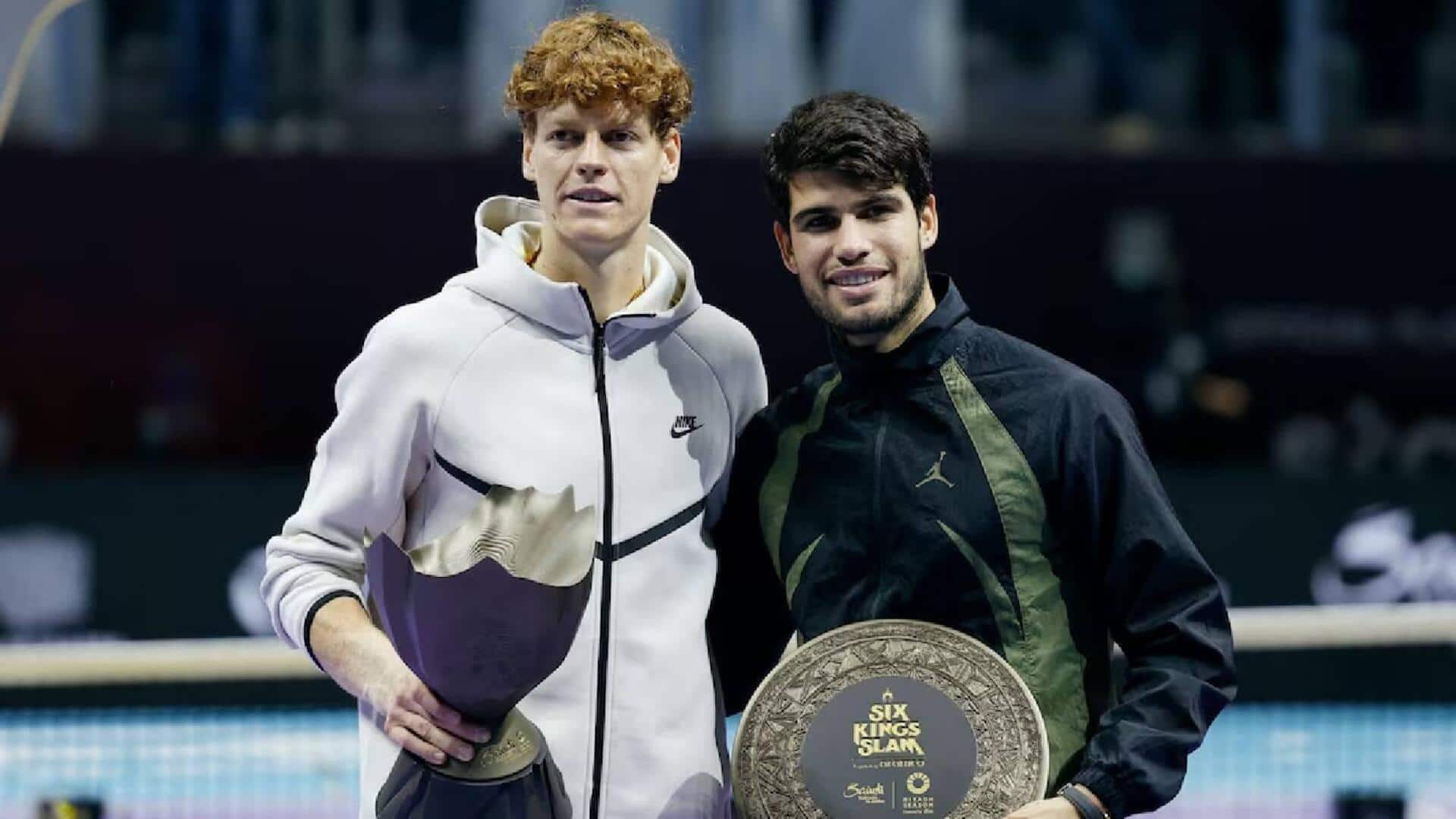 ATP Masters 1000 tournaments: Jannik Sinner vs Carlos Alcaraz ATP Masters 1000 tournaments: Jannik Sinner vs Carlos Alcaraz