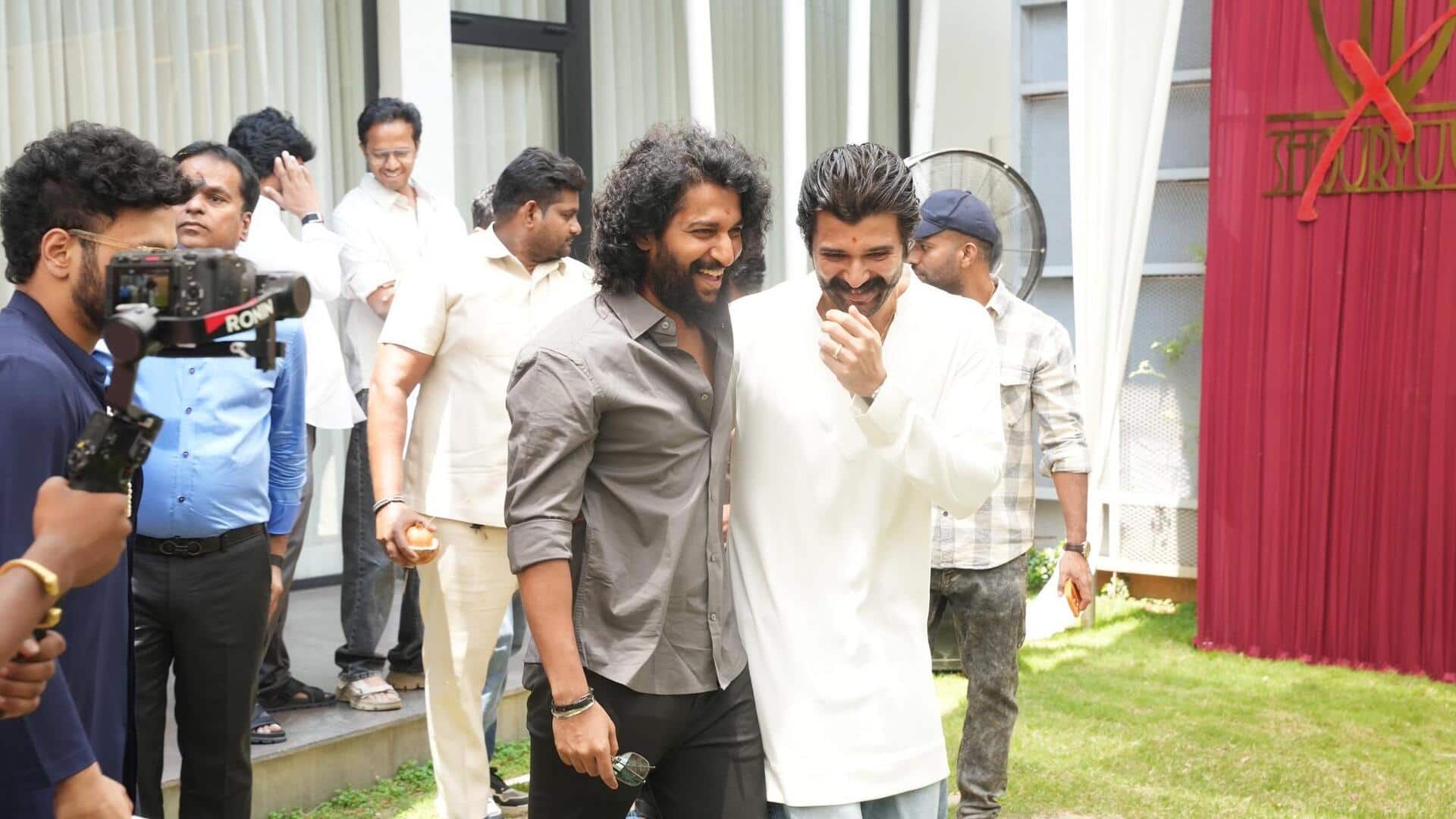 Vijay Deverakonda-Shouryuv's film launched; Nani attends as special guest