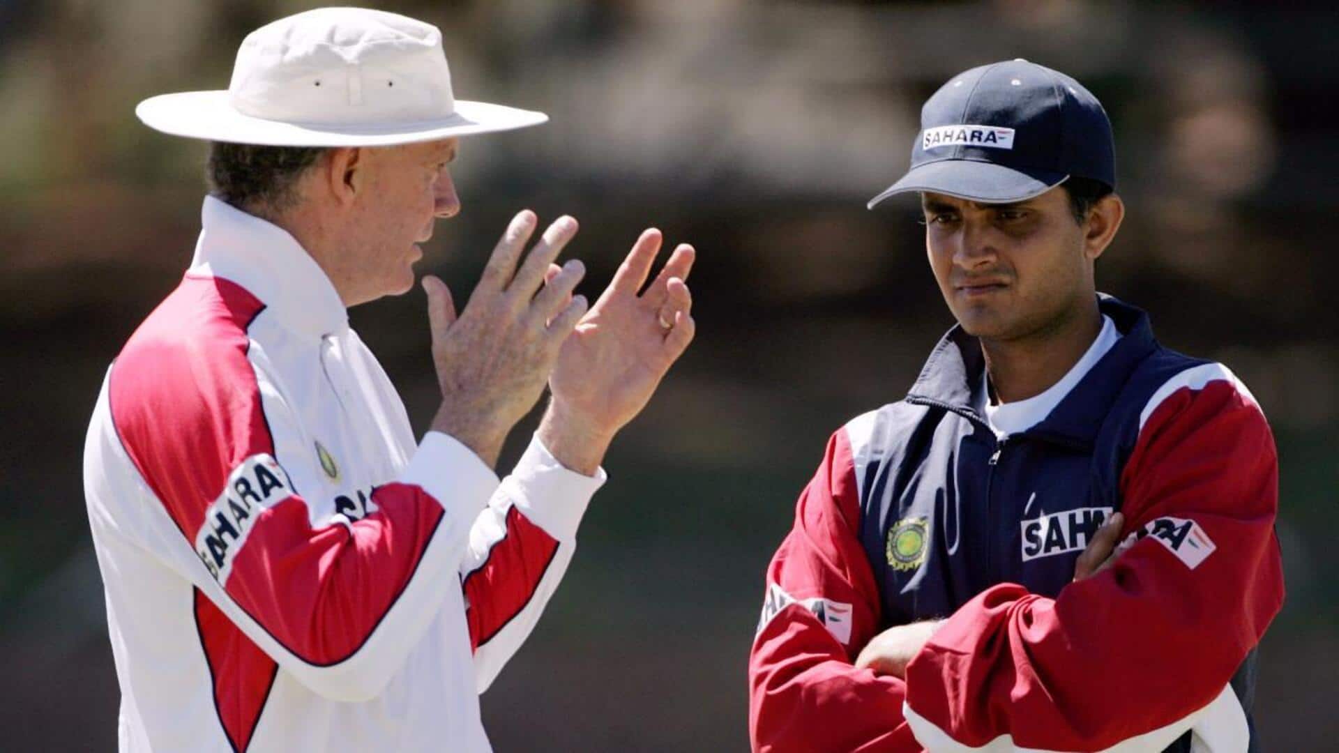 Greg Chappell mentions Sourav Ganguly in shocking story, highlights favoritism Greg Chappell mentions Sourav Ganguly in shocking story, highlights favoritism