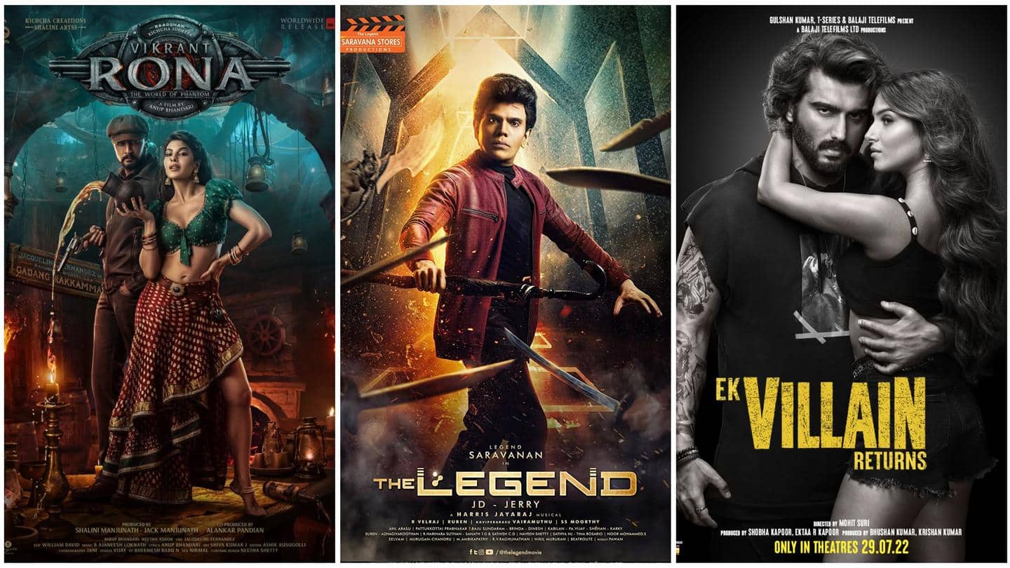 'Vikrant Rona', 'Ek Villain Returns', 'Shamshera': Weekend box office collections