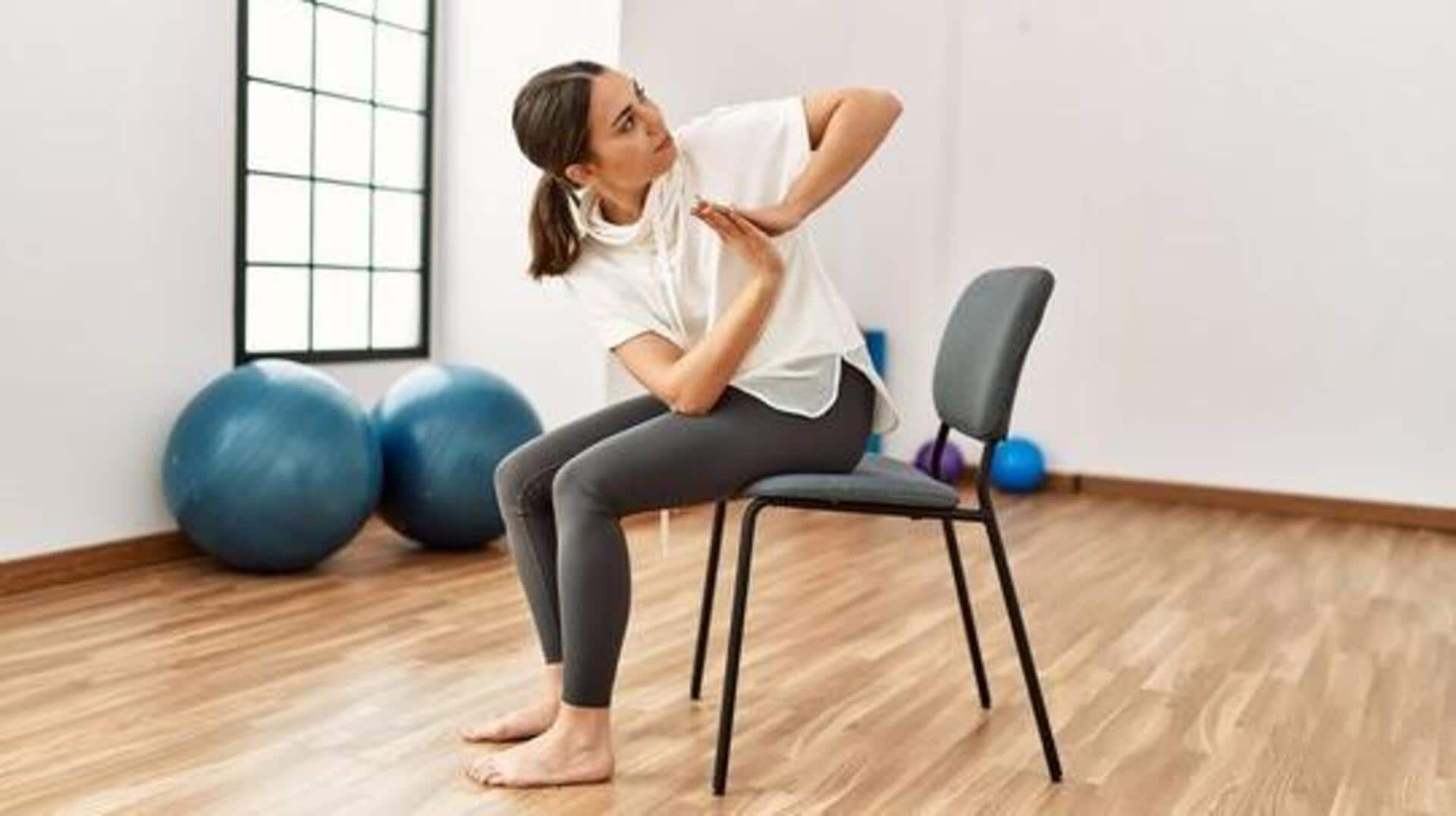 No mat? No problem! Try these chair yoga exercises