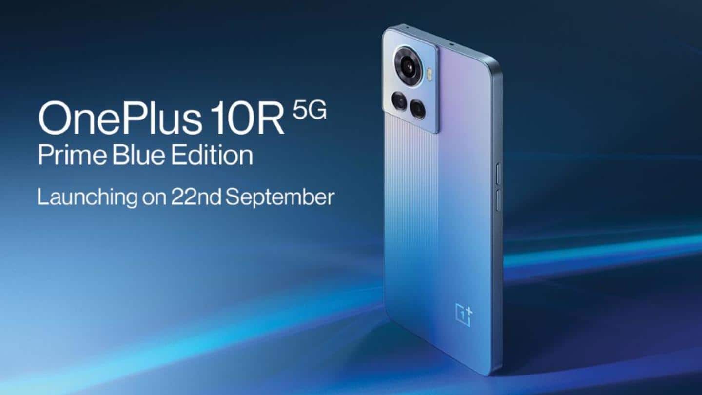 OnePlus 10R Prime Blue Edition to debut on September 22