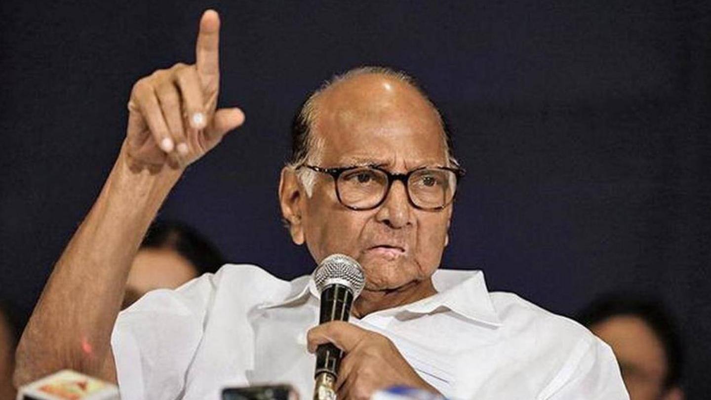 Pawar rumored to be a candidate for President Pawar rumored to be a candidate for President