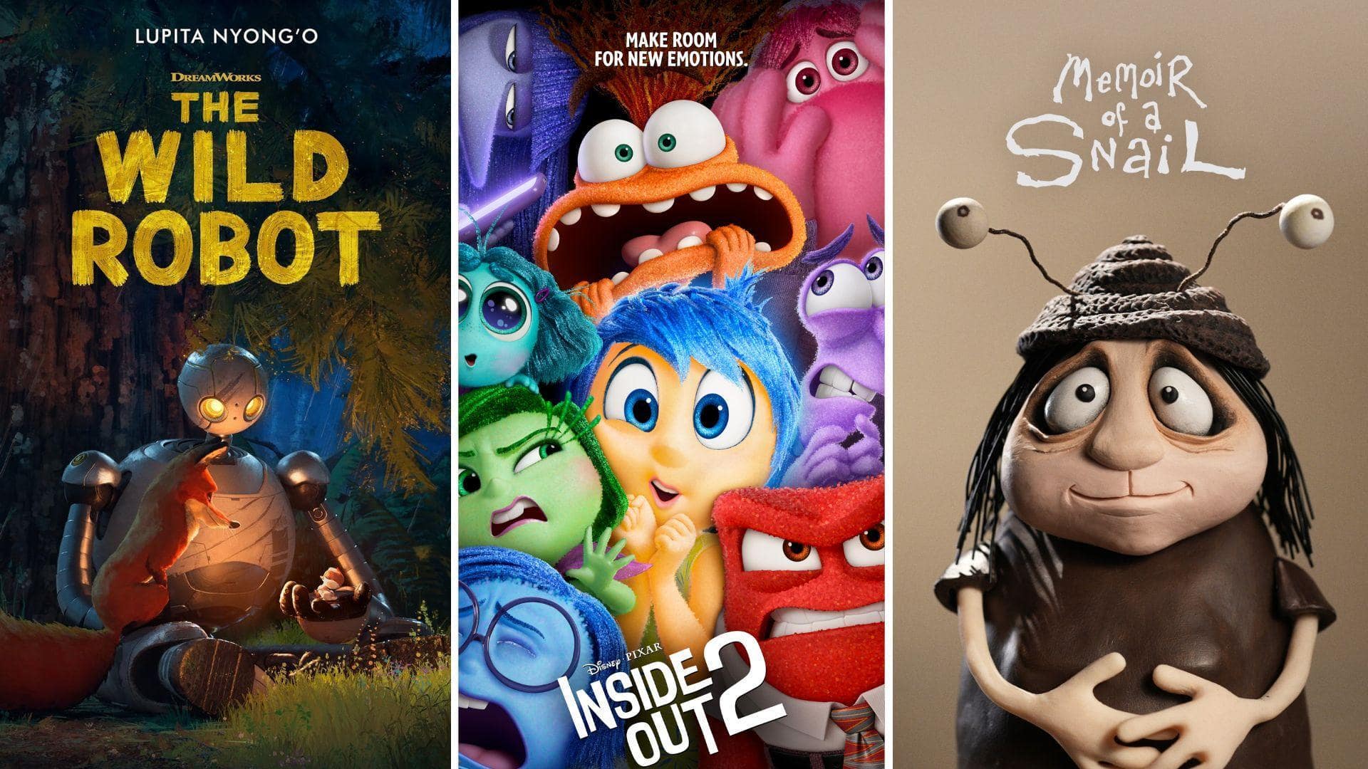 'Inside Out 2,' 'Wild Robot': Best Animated Feature Oscar contenders