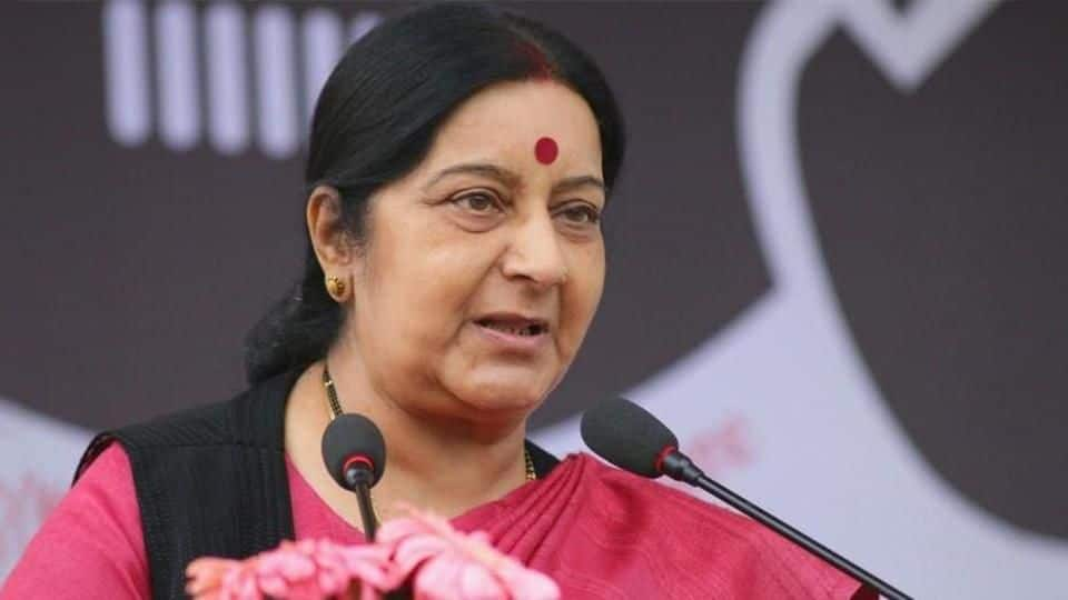 Sushma Swaraj: Pakistan used Kulbhushan Jadhav meeting as propaganda