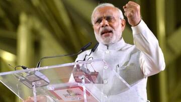 Modi defends demonetization in a speech to Myanmar's Indian diaspora