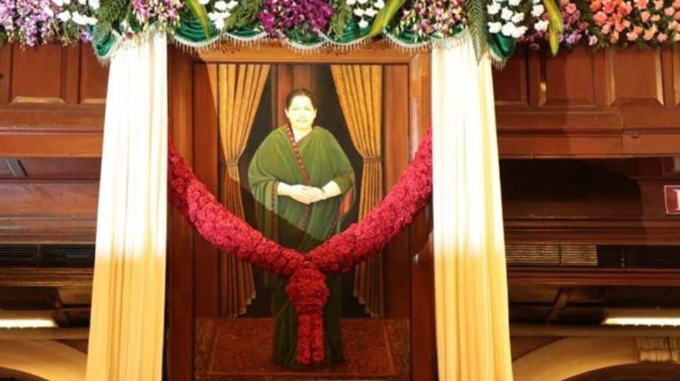Jayalalithaa's portrait in TN Assembly; DMK moves court for removal