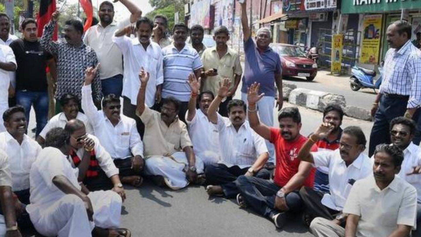 Cauvery Management Board: Over 200 DMK workers detained for protesting