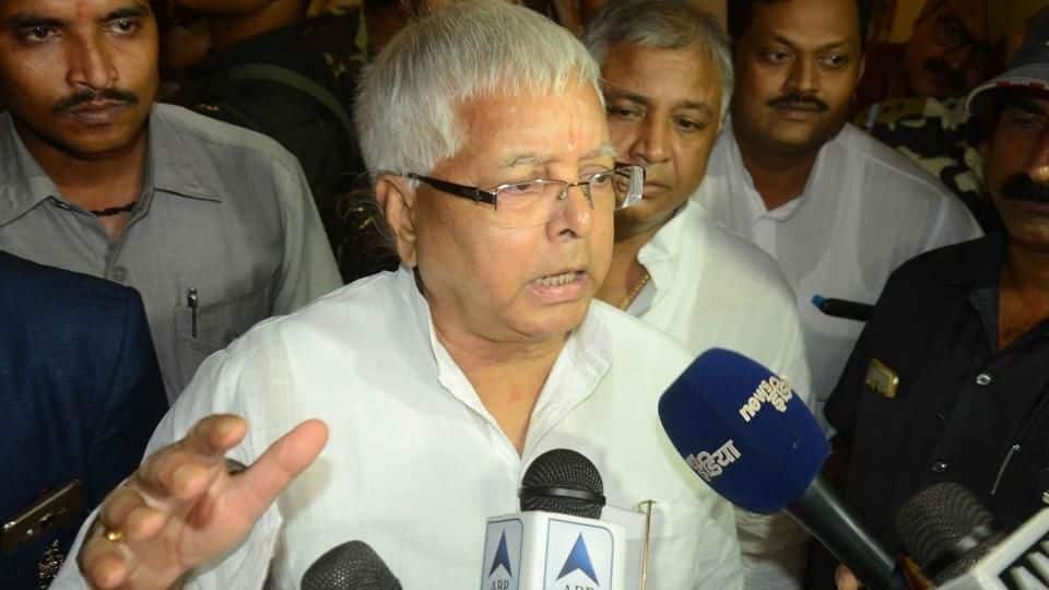 Lalu's complaint "Being treated like a common prisoner"
