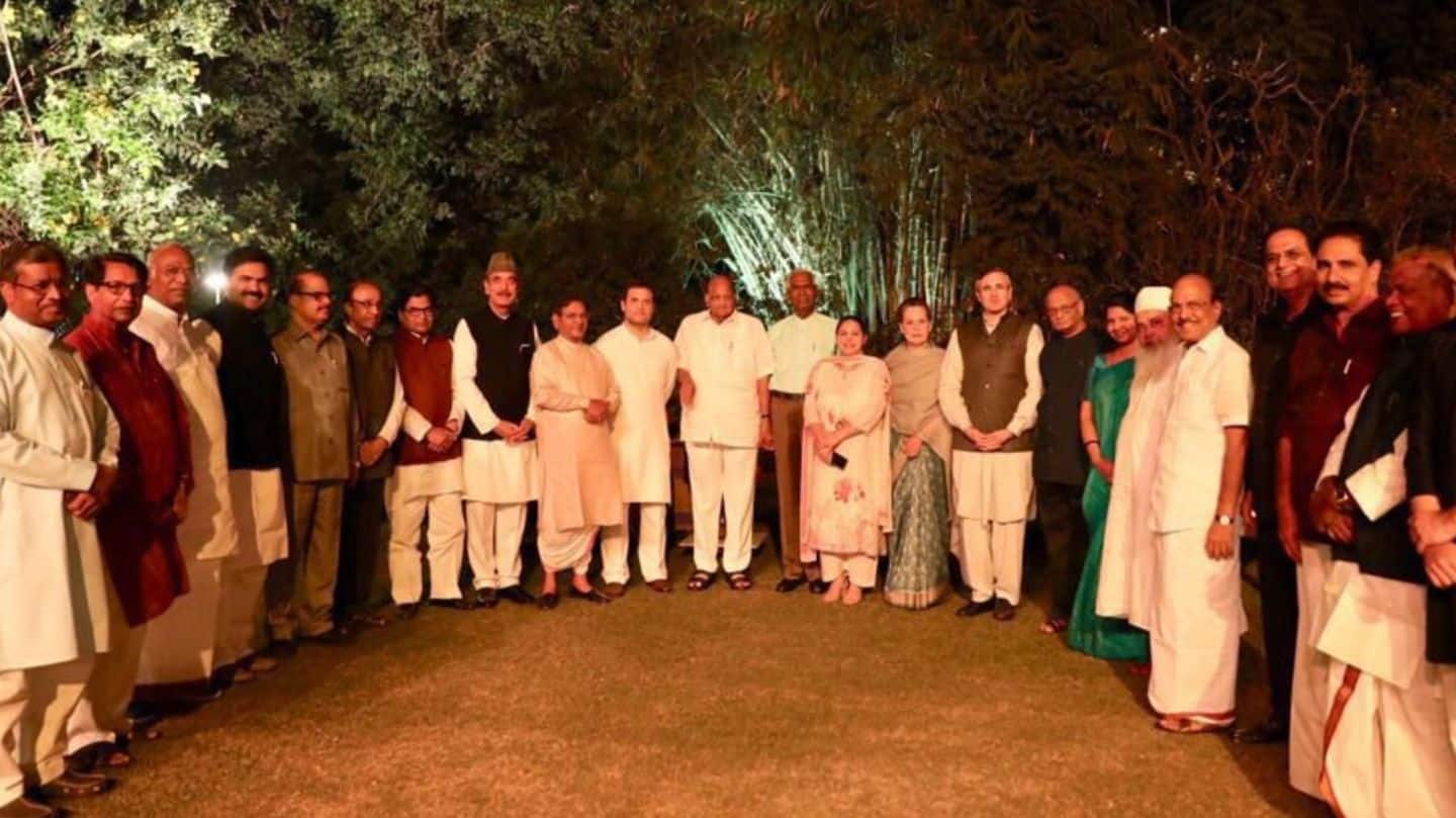 Sonia's dinner: 20 Opposition parties discuss politics "informally"