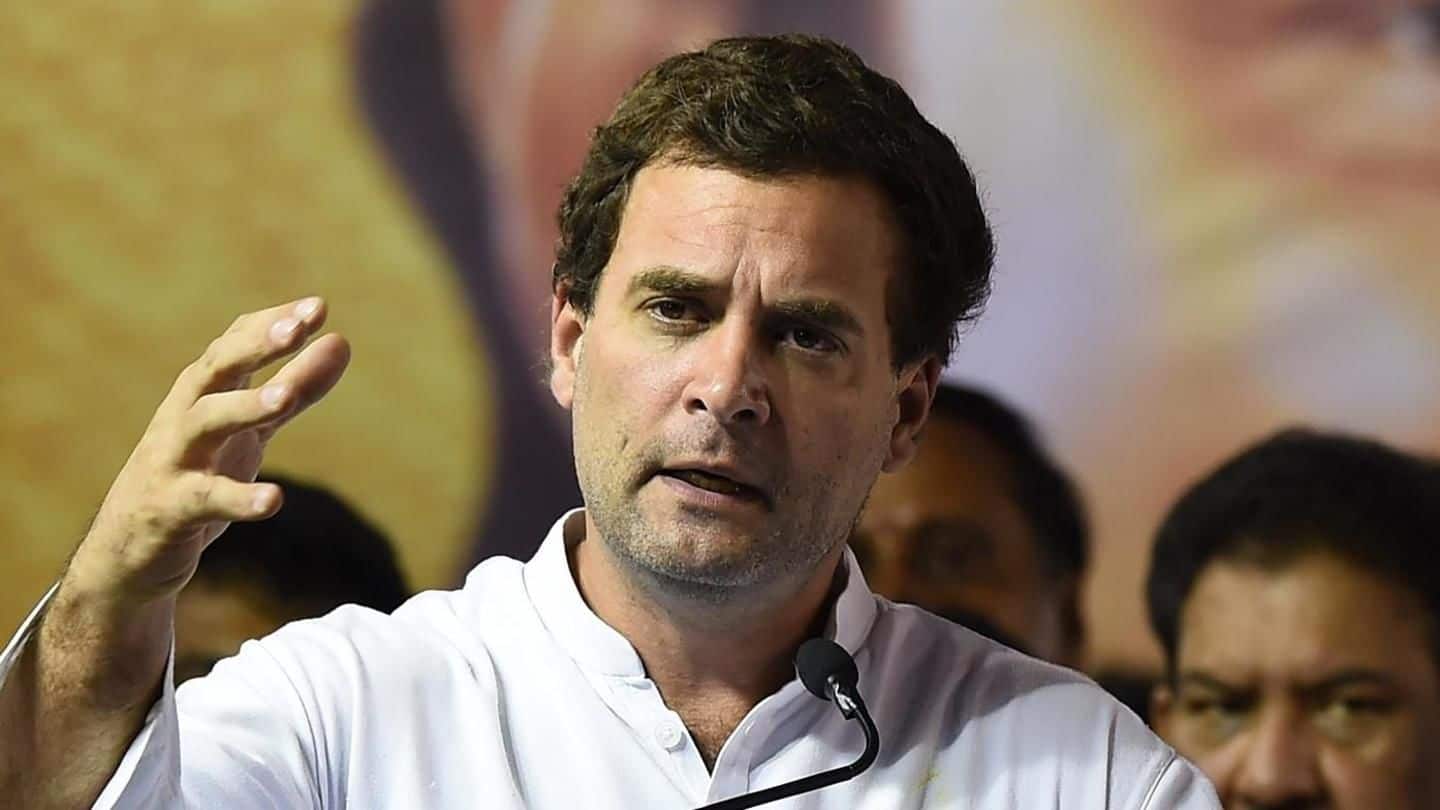 Cambridge Analytica row: Rahul accuses BJP of peddling "fake news"