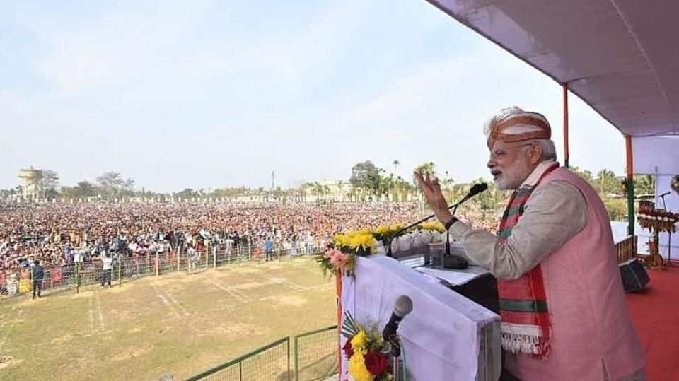 PM Modi in Tripura: "Throw away Manik and choose Hira"