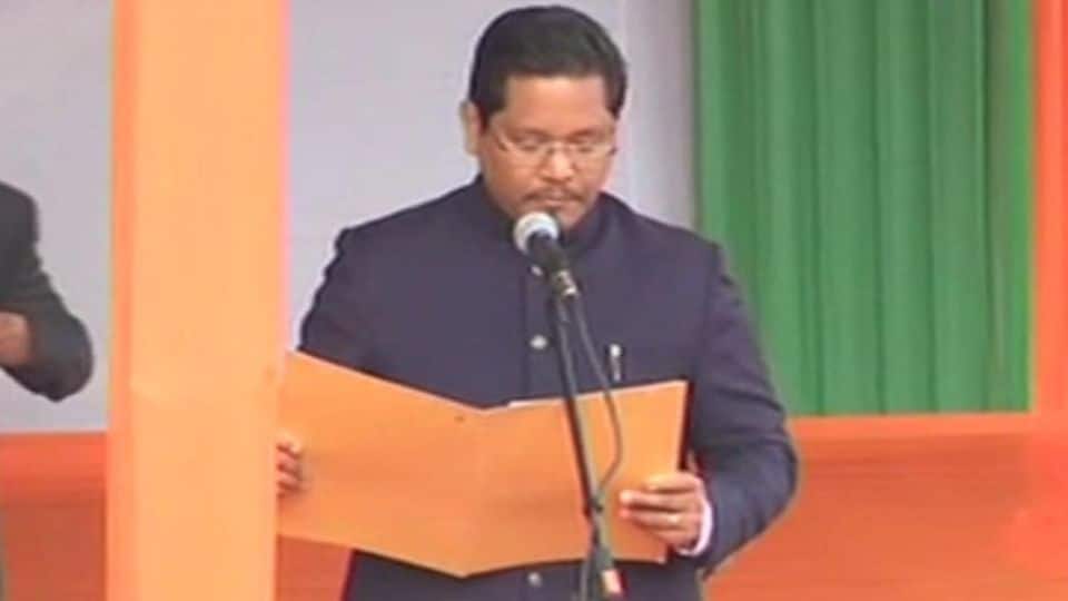 Meghalaya swearing-in ceremony: Conrad Sangma takes oath as CM