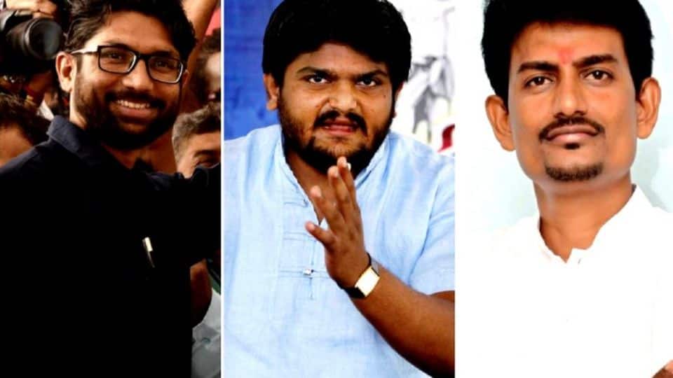 #IndiaDecidesOn18th: Hardik-Jignesh-Alpesh trio saves the day for Congress!