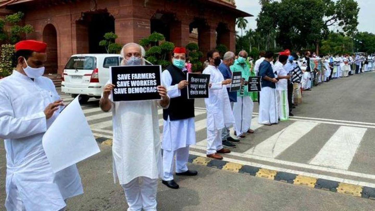 Opposition demanding discussions on farmers' protest, Pegasus row Opposition demanding discussions on farmers' protest, Pegasus row