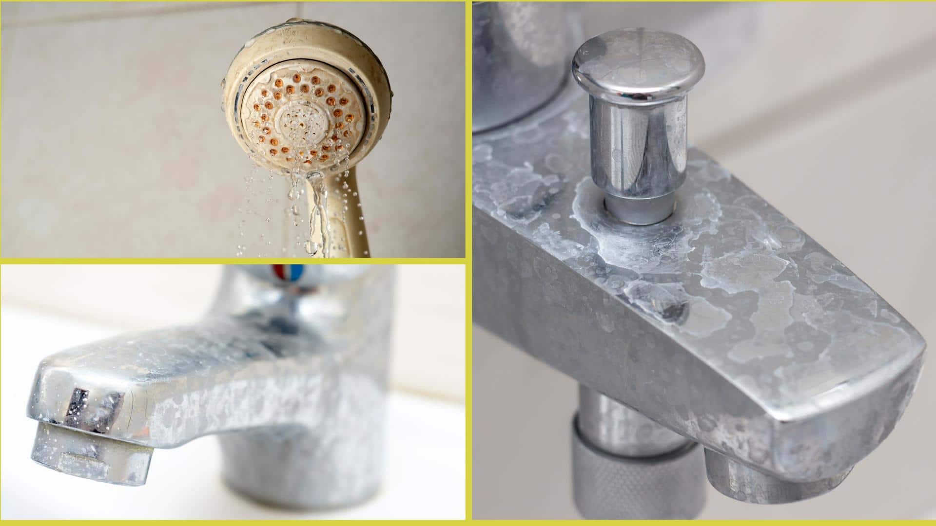 Simple hacks to remove hard water stains on fixtures