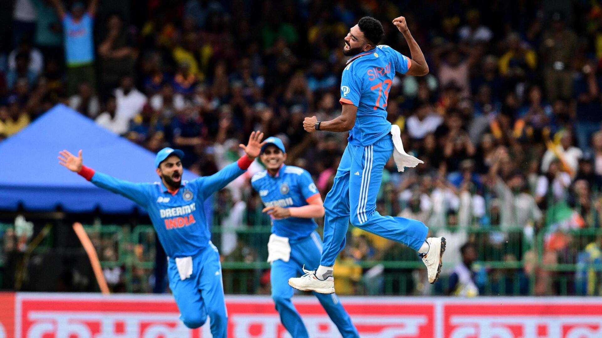 ICC ODI Rankings: Mohammed Siraj jumps to number one