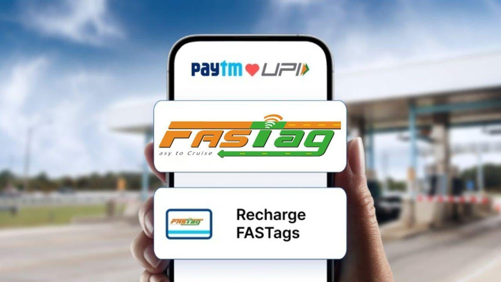 How to recharge FASTag via Paytm