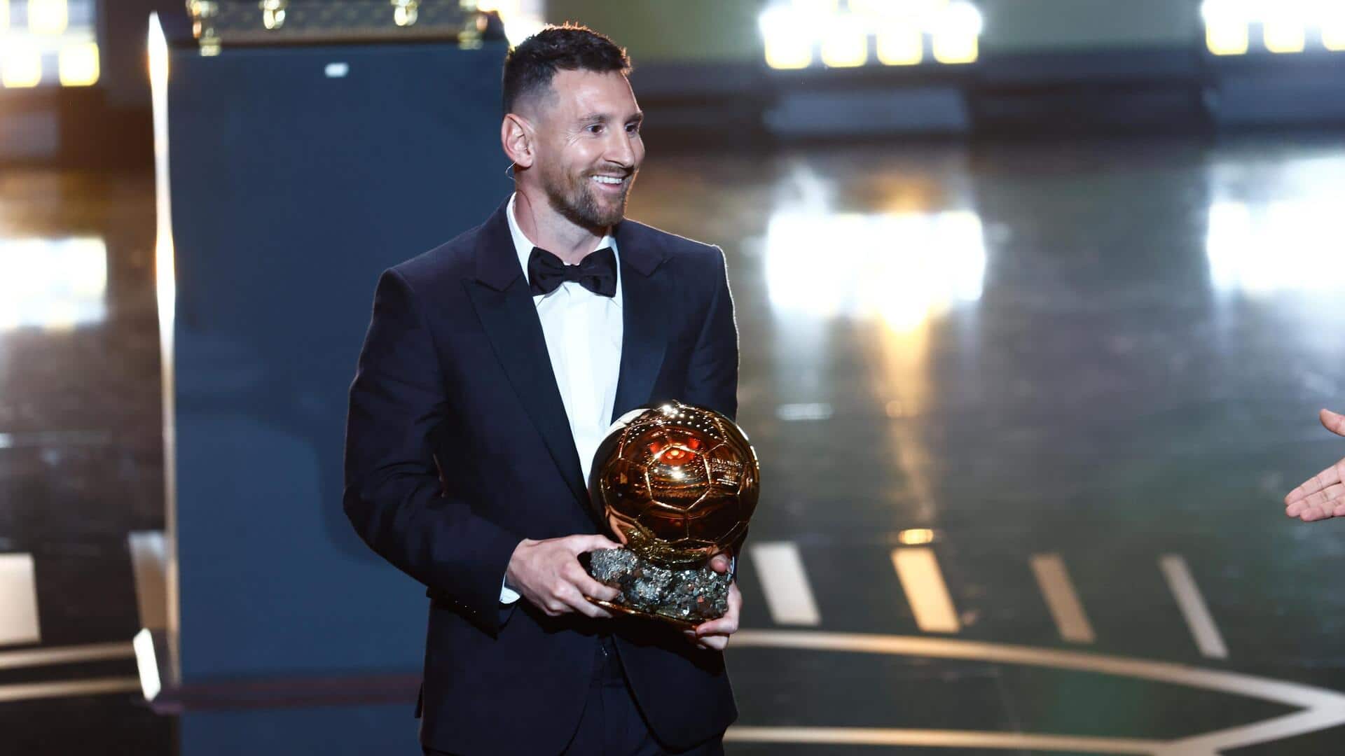 Lionel Messi wins his eighth Ballon d'Or award