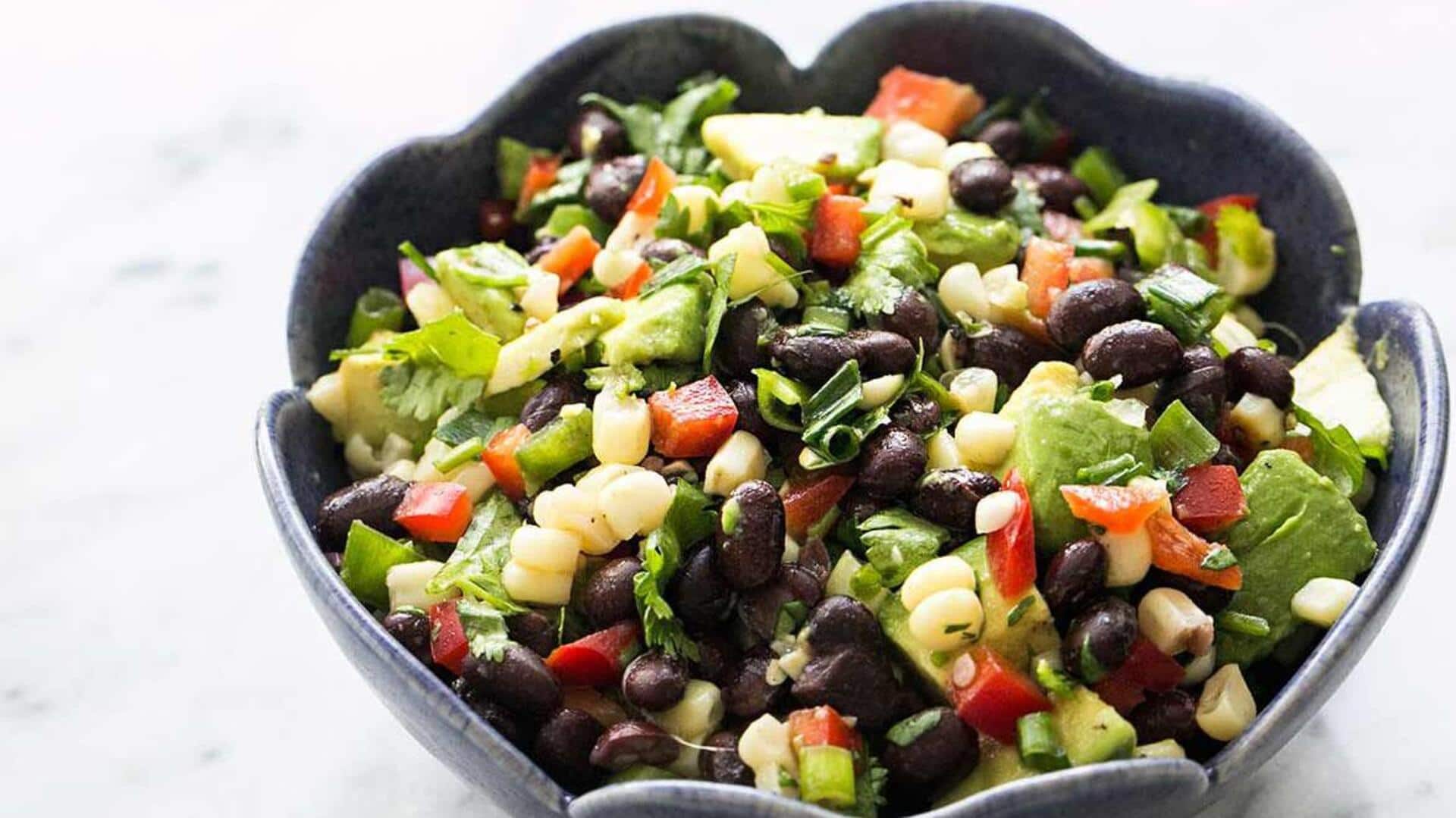 Your guests will love this Cuban black bean salad recipe